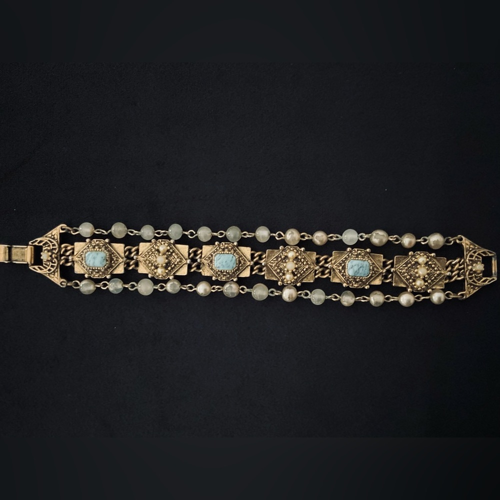 #27 Vintage Goldette Victorian Revival Bracelet